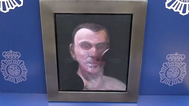 La Polica Nacional recupera en Madrid un cuadro de Francis Bacon valorado en cinco millones de euros
