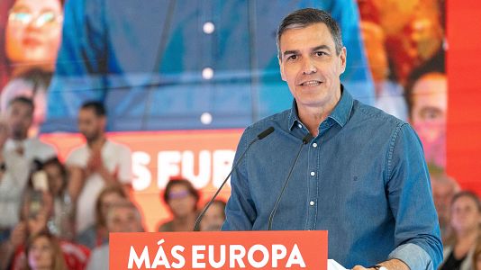 Elecciones europeas: Snchez llama a "frenar" a "la coalicin reaccionaria" de PP y Vox el 9J