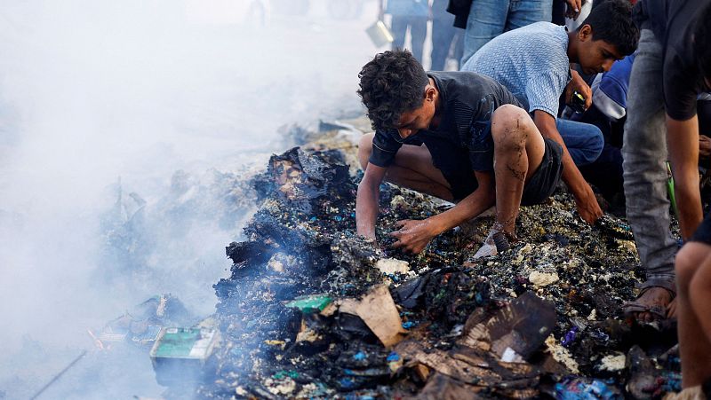 Un ataque israel sobre un campamento de desplazados en Rfah deja 45 muertos y decenas de heridos