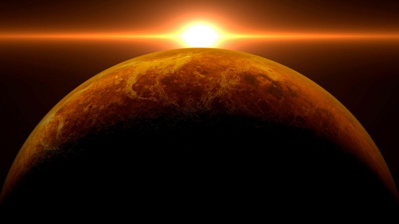 Científicos descubren por primera vez actividad volcánica y coladas de lava en Venus