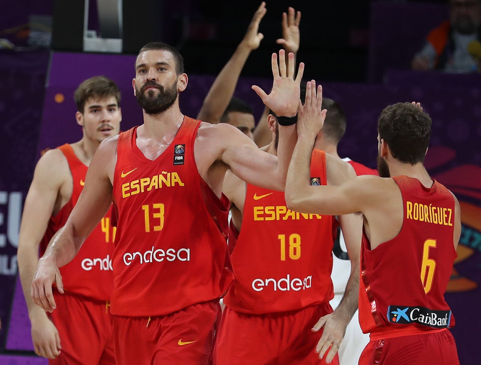 Marc Gasol gu�a a Espa�a a la lucha por las medallas
