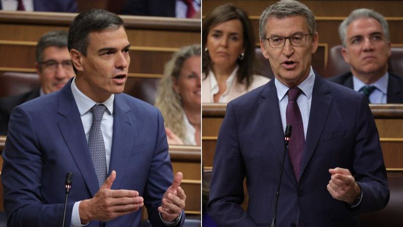 Feijóo dice que "Moncloa está investigada por corrupción" y Sánchez le reprocha sus pactos con Vox tras la foto en Israel