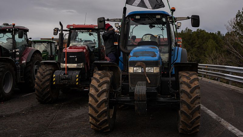 Nuevas protestas de los agricultores imponen este lunes restricciones de tr�fico en la frontera con Francia