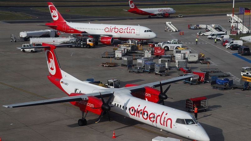 Air Berlín cancela 127 vuelos por una revuelta de los pilotos
