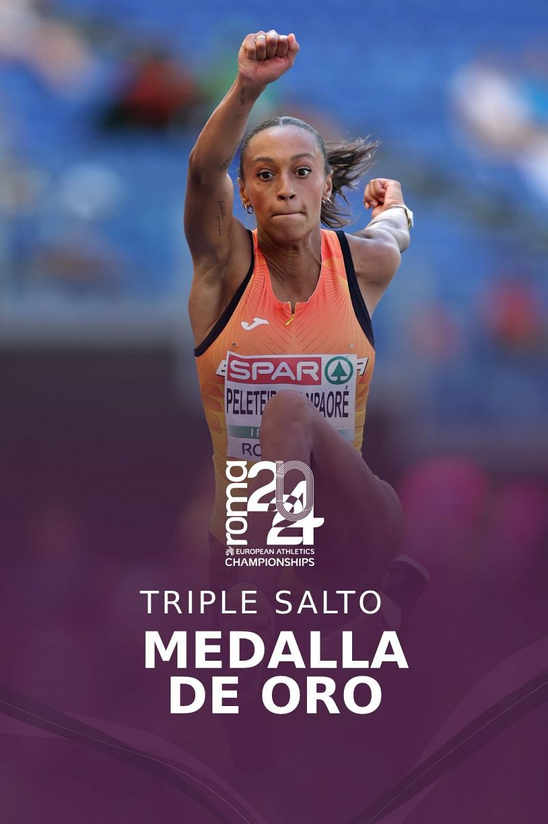 Europeo de Atletismo 2024: Ana Peleteiro, oro en triple salto; Attaoui, plata en 800 y bronce en la media maratn femenina