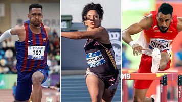 Jordan Daz, Yulenmis Aguilar y Orlando Ortega - Europeo de atletismo de Roma
