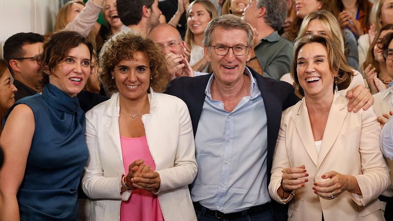 El PP gana las elecciones europeas con 22 escaos, el PSOE aguanta con 20 y Vox asciende a la tercera posicin