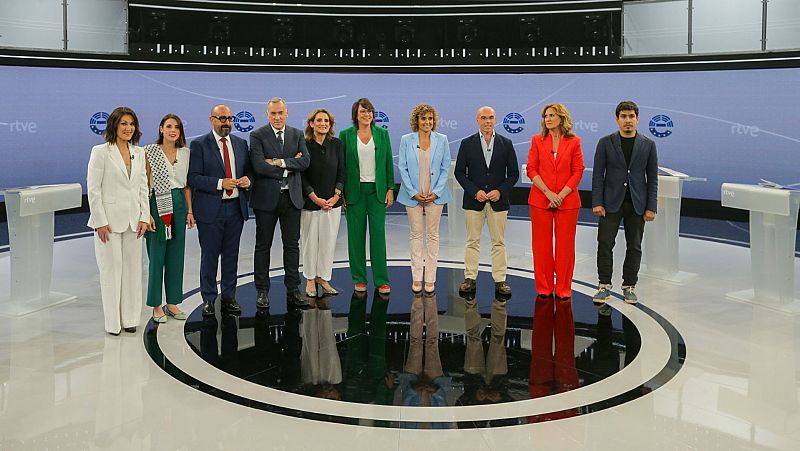Els candidats s'enfronten a RTVE en el debat decisiu de les eleccions europees
