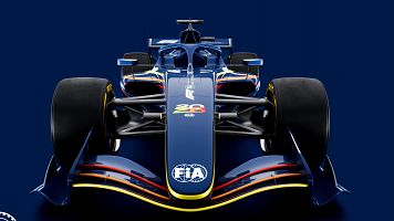 Prototipo de monoplaza de F1 presentado por la FIA para 2026