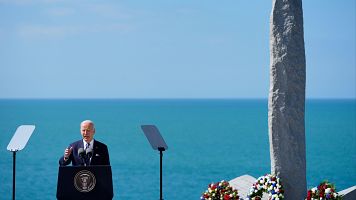Biden vincula el hero�smo de Normand�a con la necesidad de frenar a Putin en Europa