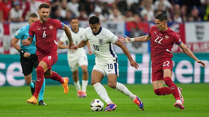 Serbia - Inglaterra: Hora y dónde ver hoy en TV gratis el partido del Grupo C de la Eurocopa 2024