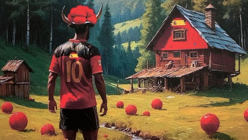 Toros futbolistas y banderas de España: así abraza Donaueschingen a la selección