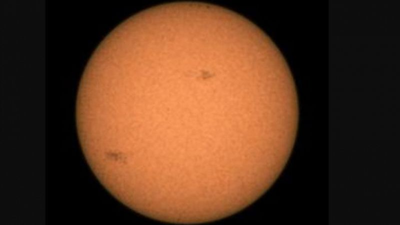 El róver Perseverance observa manchas solares desde Marte