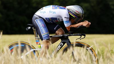 Remco Evenepoel vence la contrarreloj y avisa a Pogacar y Vingegaard de que quiere el Tour 2024