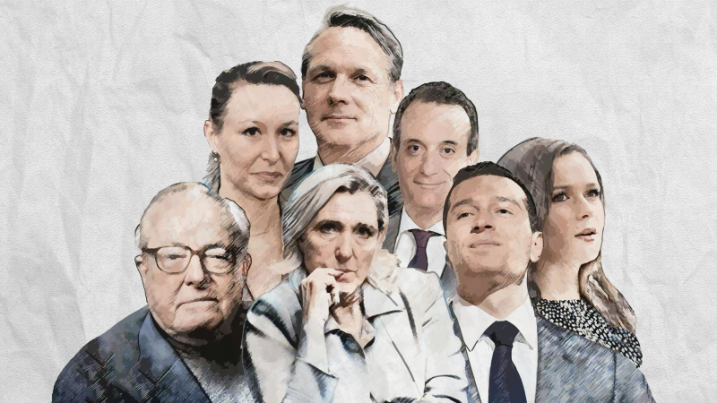 El "clan Le Pen": la familia de la ultraderecha francesa, unida pero revuelta