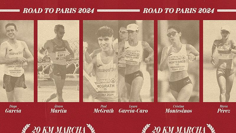María Pérez y Álvaro Martín, lideran el equipo español de marcha en los Juegos de París 2024