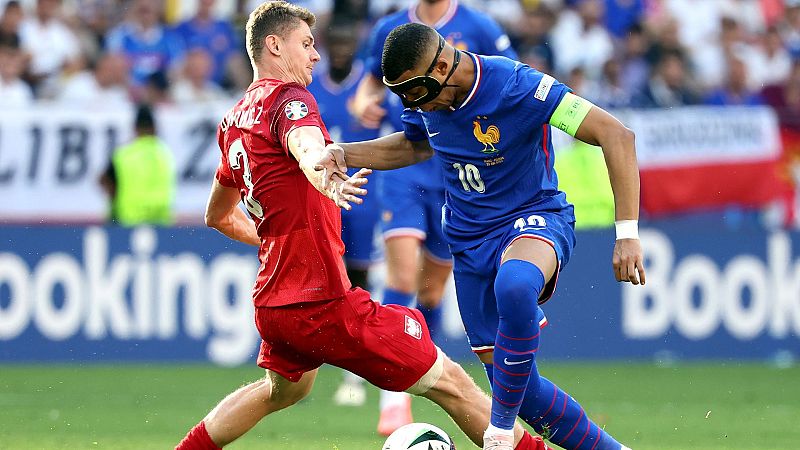Francia - Polonia: Hora y dónde ver hoy en TV gratis el partido del Grupo D de la Eurocopa 2024