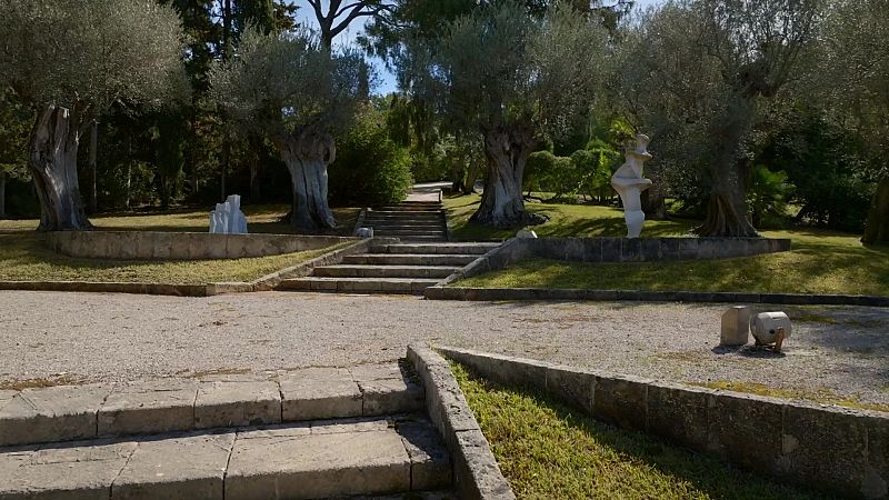 La fusin de arte y el paisaje en Sa Torre Cega por el diseador de jardines Russel Page