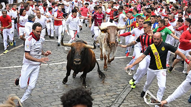 La Palmosilla, toros que recuperan terreno tras ser la gran revelación de 2022, en el primer encierro