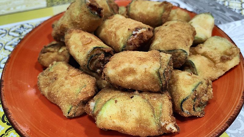 Receta de rollitos de calabacn fciles, ricos y muy sanos