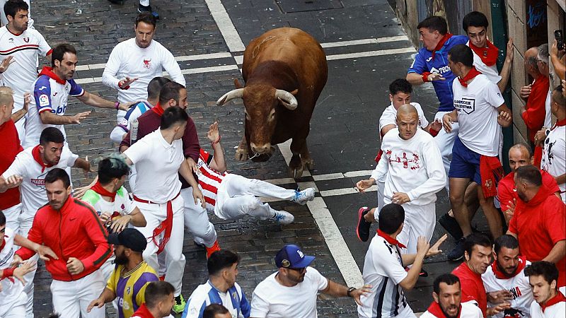 Cebada Gago, emoción asegurada en el segundo encierro de San Fermín tras su peligrosa carrera de 2023