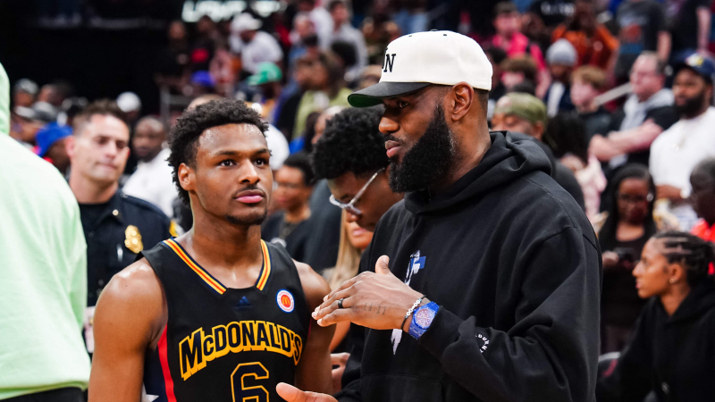 LeBron James jugará con su hijo 'Bronny' en los Lakers y Juan Núñez en los Spurs de Wembanyama