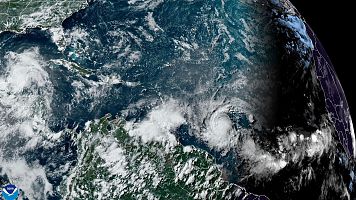 Beryl se convierte en el primer huracn de 2024 en aguas abiertas del Atlntico