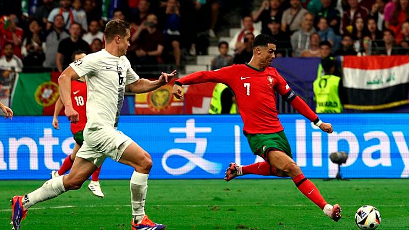 La 1 lidera el lunes (19,4%) y el Portugal-Eslovenia de la Eurocopa se alza como lo más visto del día