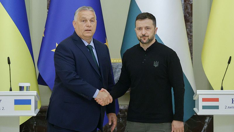 Orbán insta en Kiev a Zelenski a un "alto el fuego" para "acelerar las conversaciones de paz"