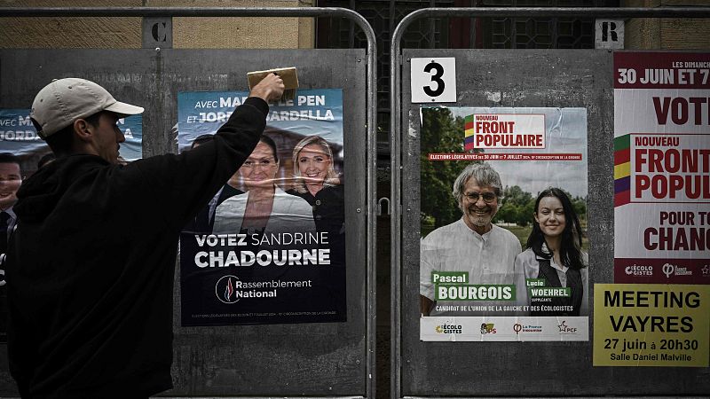 El frente popular de izquierdas y los macronistas retiran más de 200 candidaturas para frenar a la ultraderecha en Francia