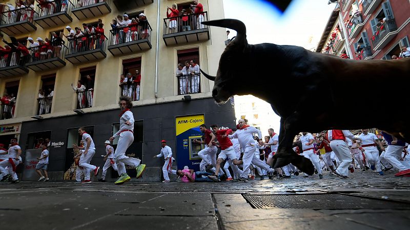 As te hemos contado el primer encierro de San Fermn que deja seis heridos, uno por asta de toro