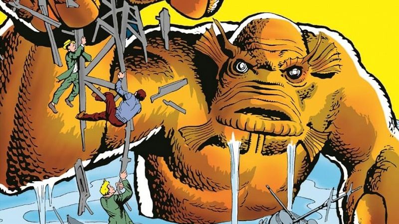 Detalle de la portada de 'Monstruos de Marvel. Vol 1'