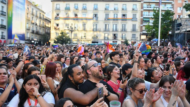 Los concursantes de OT 2023 encienden el Orgullo de Madrid: "Hoy recordamos a los que lucharon antes de nosotros"