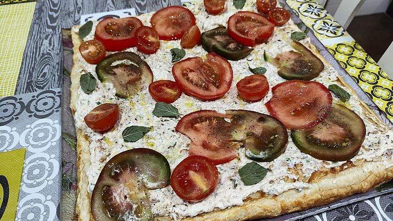 Receta de tarta de ricota y tomate, para los ms pequeos de la casa