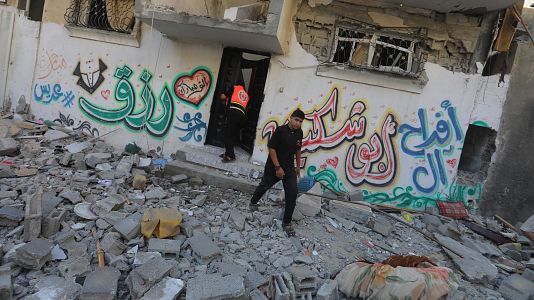 Gaza: bombardeo sobre el campo de refugiados de Nuseirat