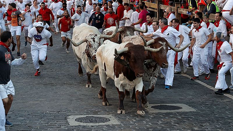 Hora, dnde ver hoy en TV y toros de la ganadera del Octavo Encierro de San Fermn 2024