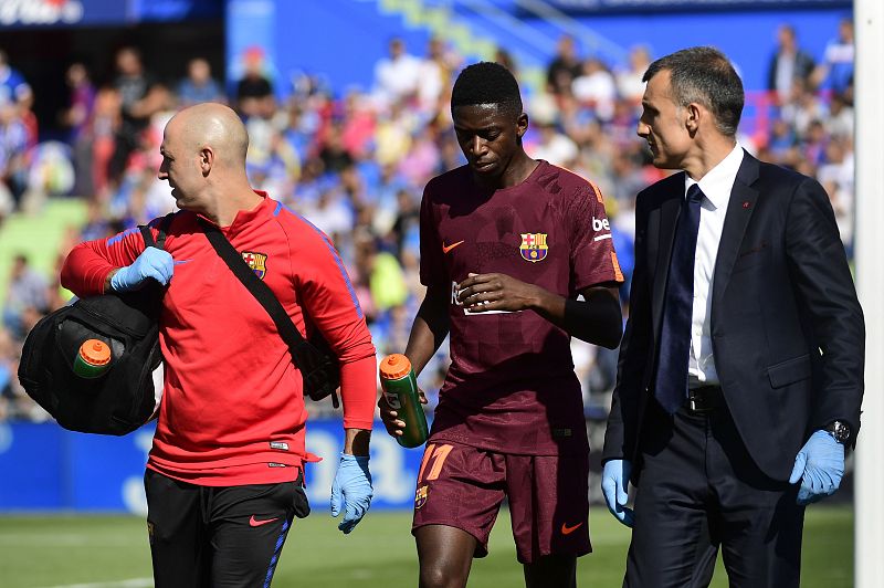 Dembélé se rompe el tendón del bíceps femoral y estará de baja entre 3 y 4 meses