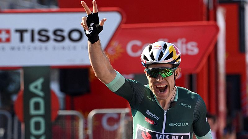 Van Aert suma y sigue en la Vuelta mientras los favoritos se dan una tregua en la etapa rompepiernas de Baiona