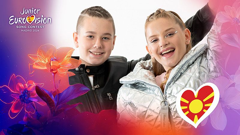 Anna & Aleksej representarán a Macedonia del Norte con "Marathon" en Eurovisión Junior 2024