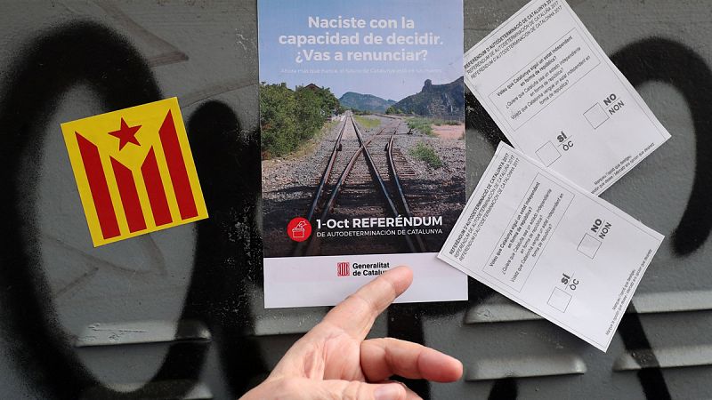 La Guardia Civil ya ha intervenido 1,5 millones de carteles y folletos del referéndum del 1-O