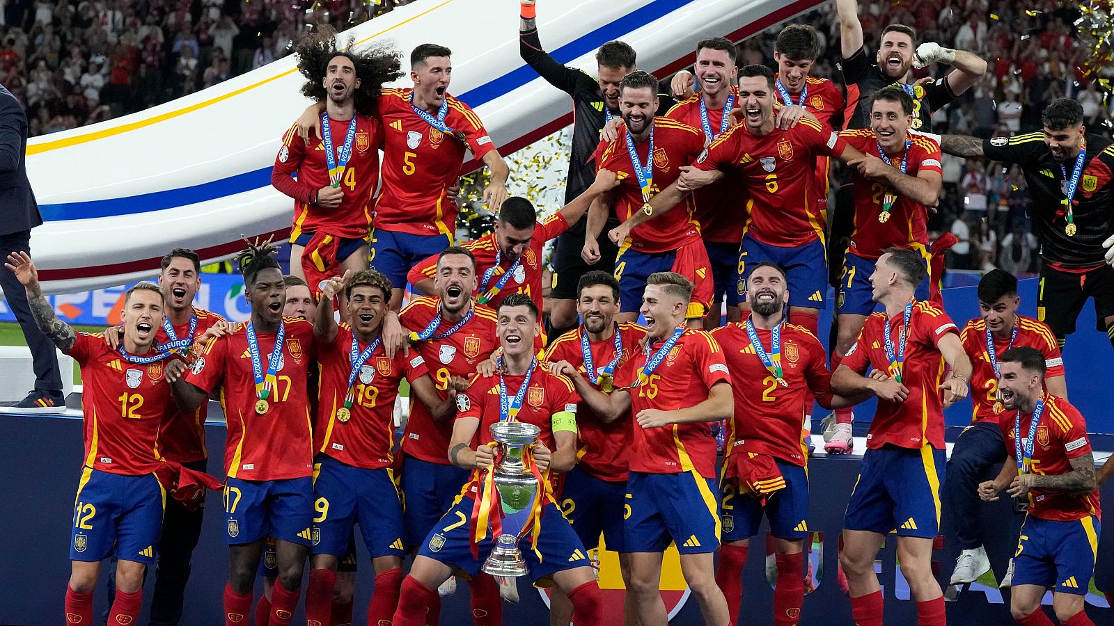 Celebracin de Espaa como campeona de la Eurocopa 2024: hora, donde ver hoy, agenda y recorrido