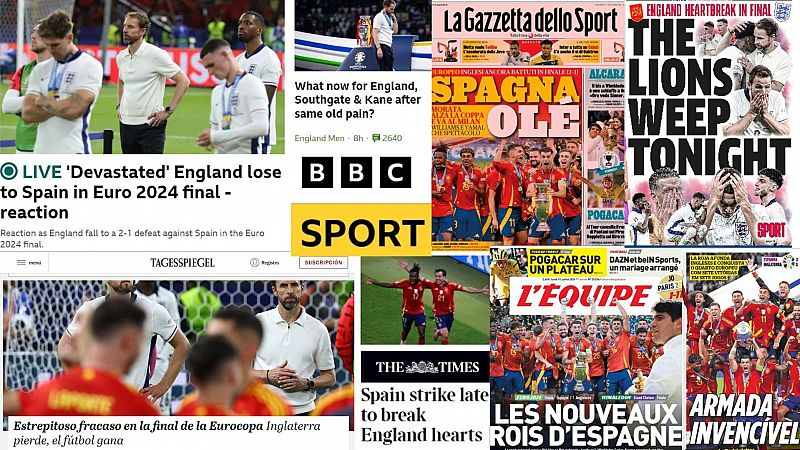 "Inglaterra pierde, el ftbol gana": la prensa internacional celebra la Eurocopa de Espaa