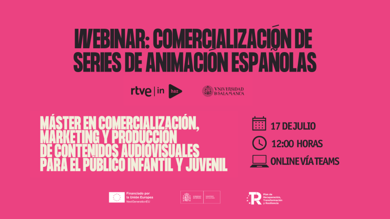 Nuevo seminario web de RTVE Instituto sobre la comercialización de series de animación españolas