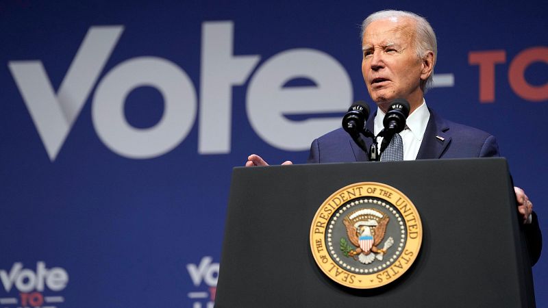 Biden afirma estar "totalmente comprometido" con su campaña para vencer a Trump en noviembre