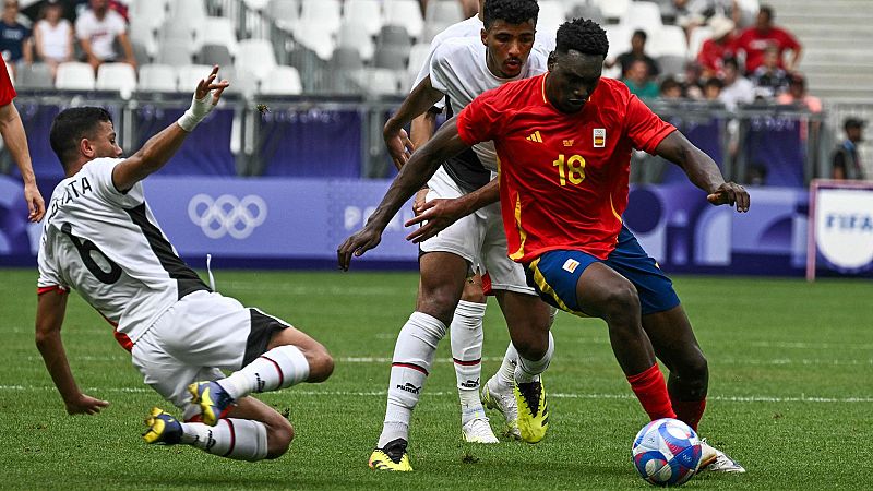 La selección masculina de fútbol de España pierde el partido contra Egipto en los Juegos de París 2024: disfruta del partido completo