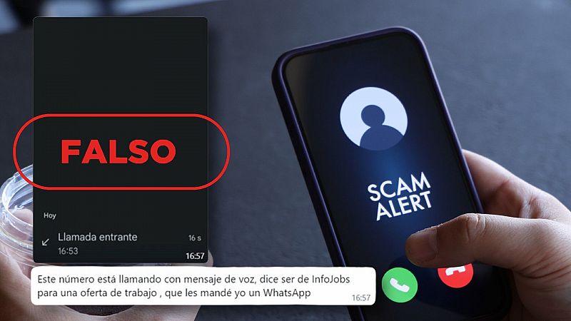 InfoJobs no llama a tu móvil para ofrecerte un trabajo, es una estafa