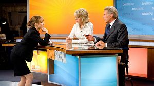 Rachel McAdams, Diane Keaton y Harrison Ford en el plat� de 'Morning Glory'