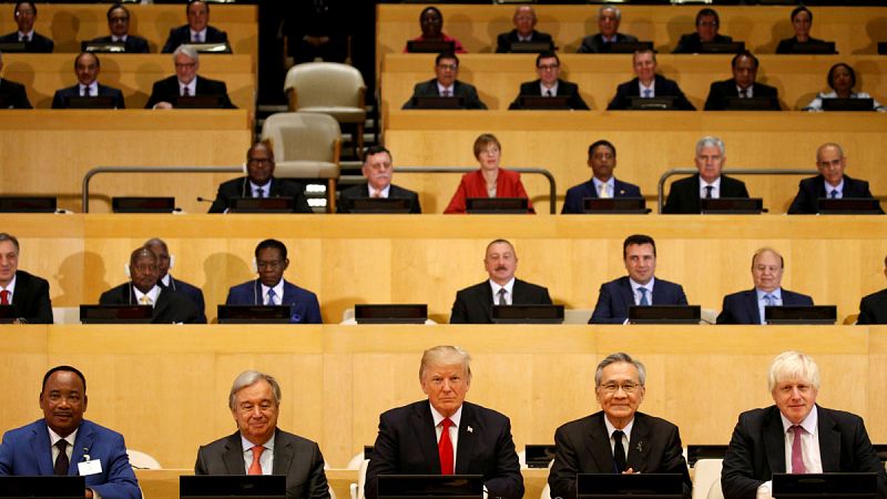 Trump insta a hacer reformas y alaba los planes de Guterres en su primer discurso en la ONU