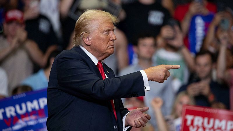 Trump dice que Biden nunca fue apto para el cargo de presidente y que Harris será más fácil de batir