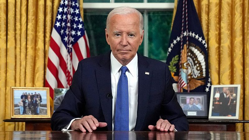 Biden justifica su renuncia en la defensa de la democracia y apuesta por "pasar la antorcha a una nueva generación"